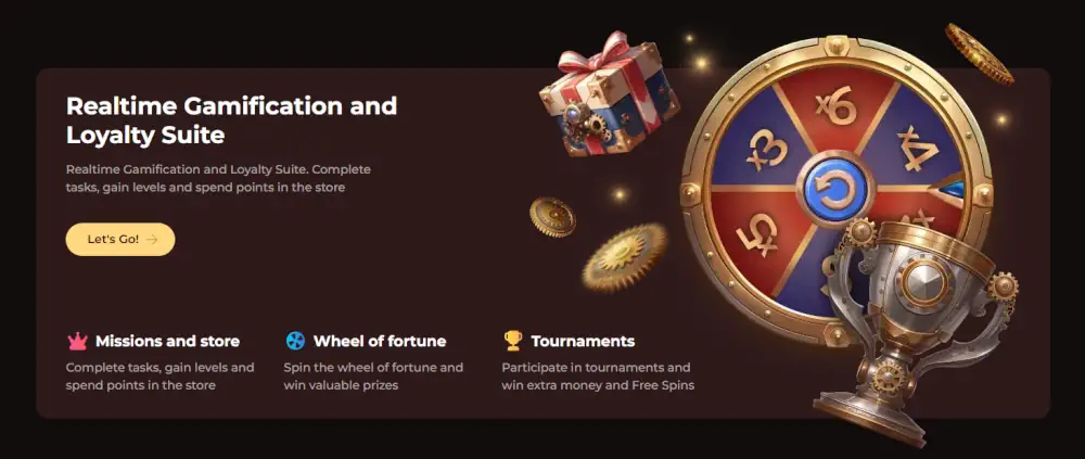 Suite di gamificazione in tempo reale Vinci Spin con ruota della fortuna e premi fedeltÃ